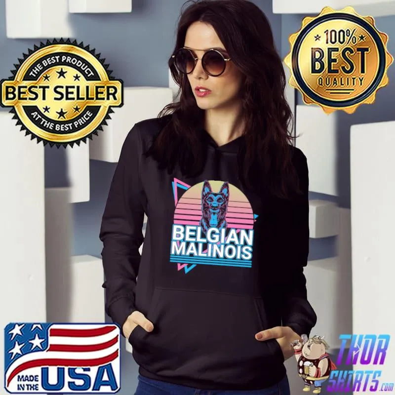 Belgian Malinois Retro T- Hoodie