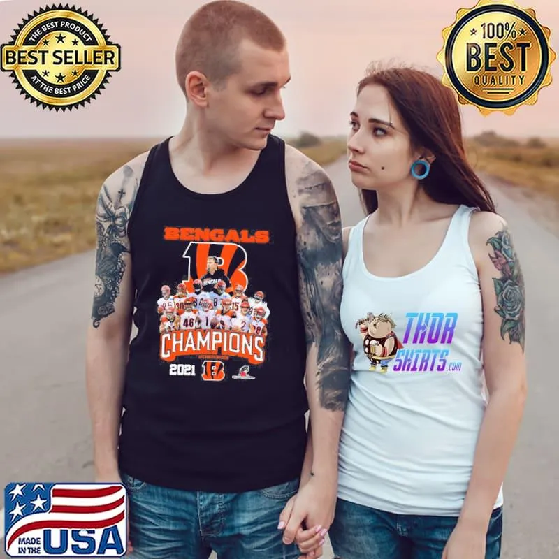 Bengals champions afc north division 2021 shirt