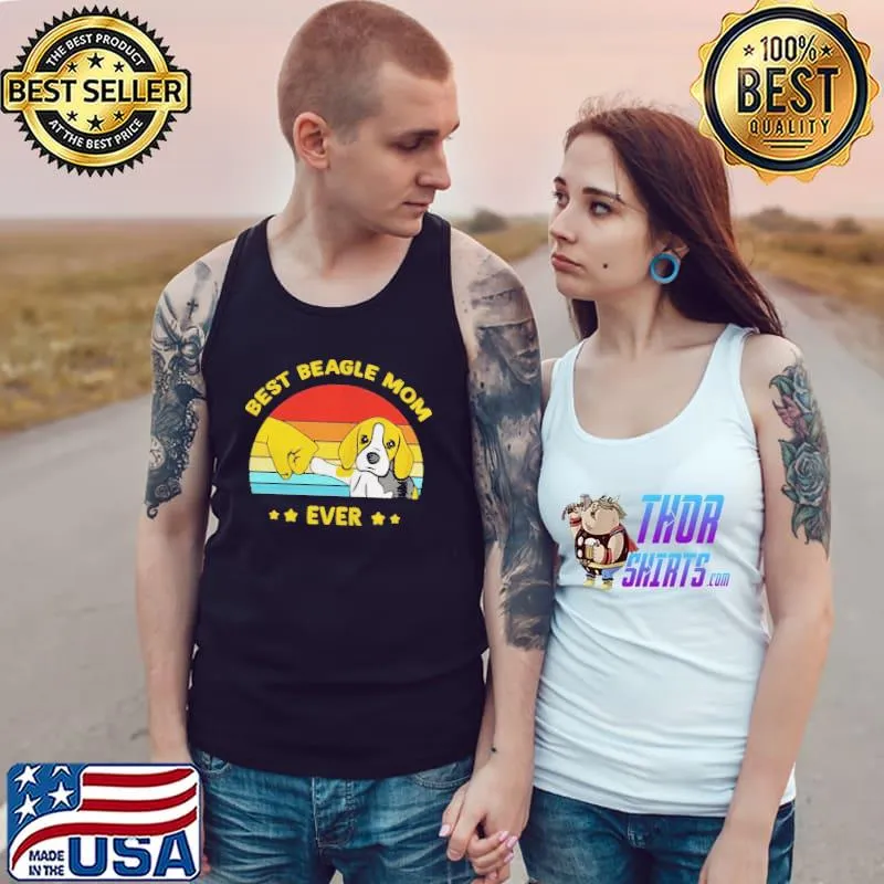 Best Beagle mom ever vintage Tank Top