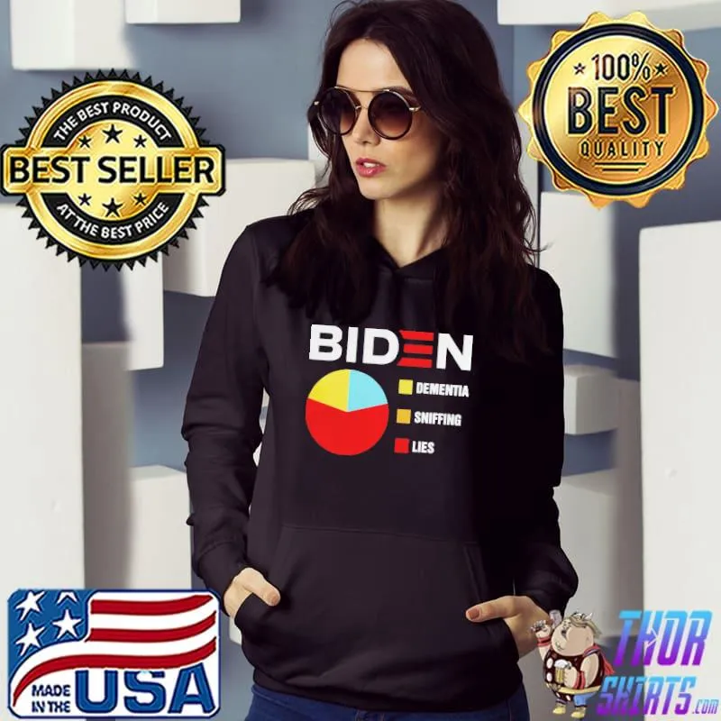 Biden dementia sniffing lies shirt