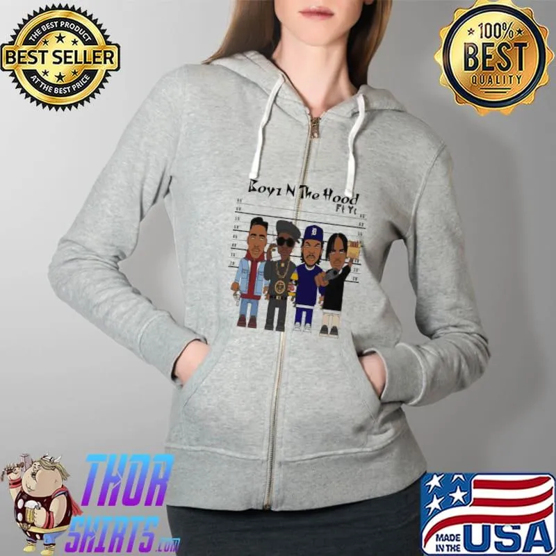 Boys N The Hood Gang Shirt Full Zip Hooded