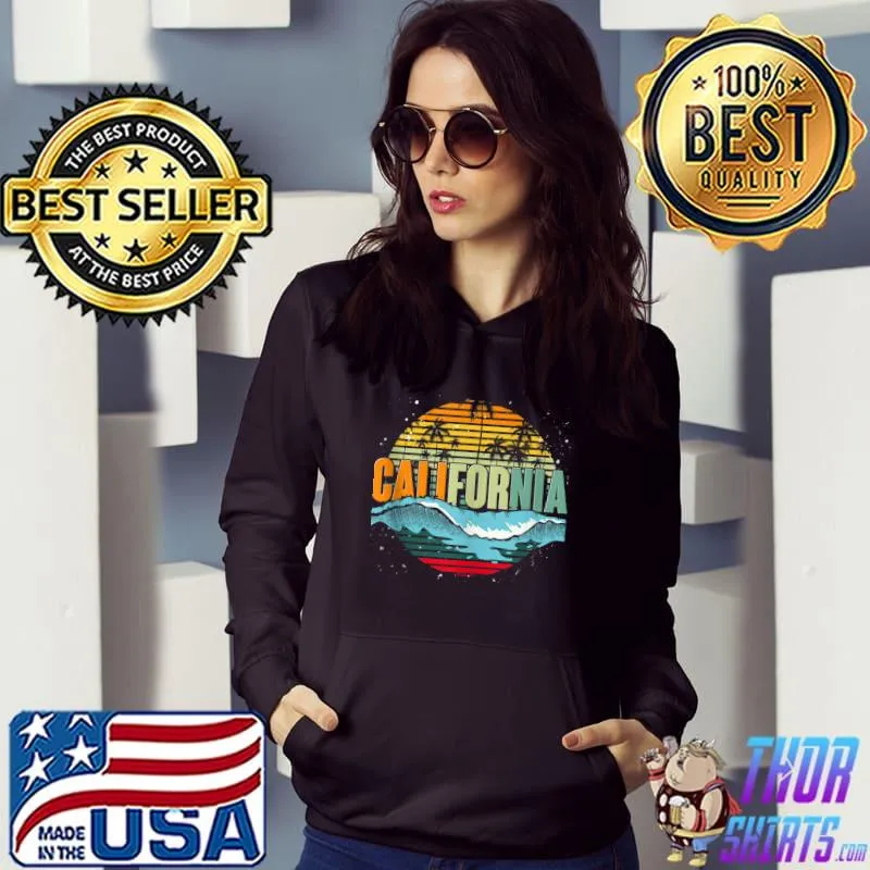 Californian Summer Cali Summer Vibes Retro California T-Shirt Hoodie