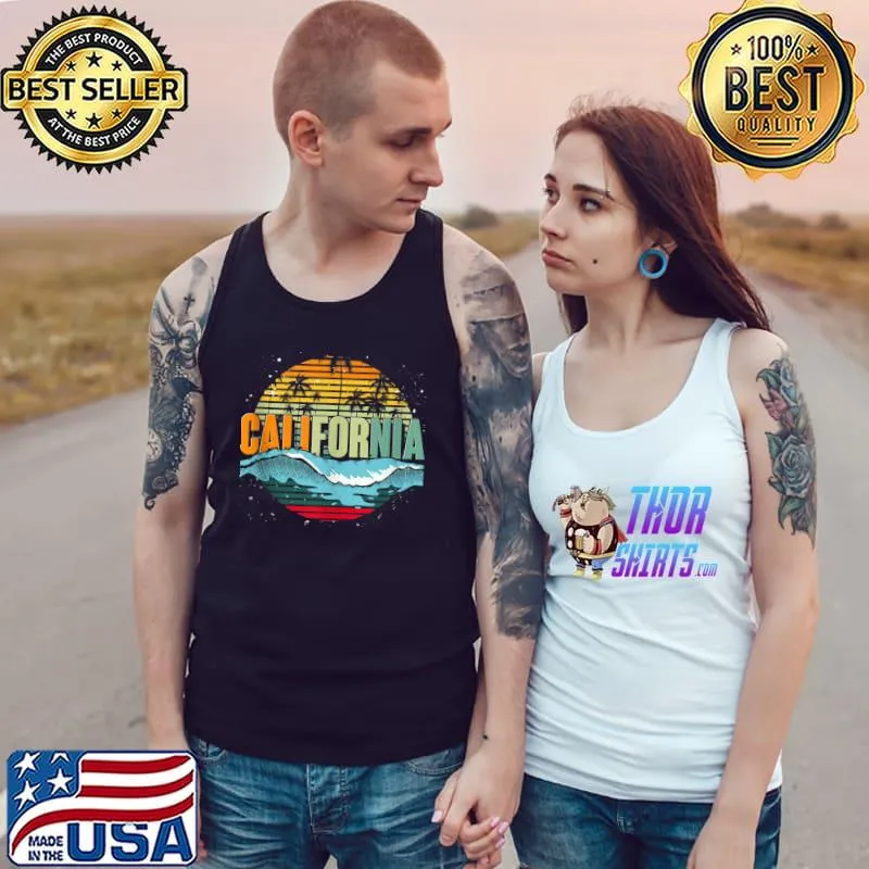 Californian Summer Cali Summer Vibes Retro California T-Shirt Tank Top