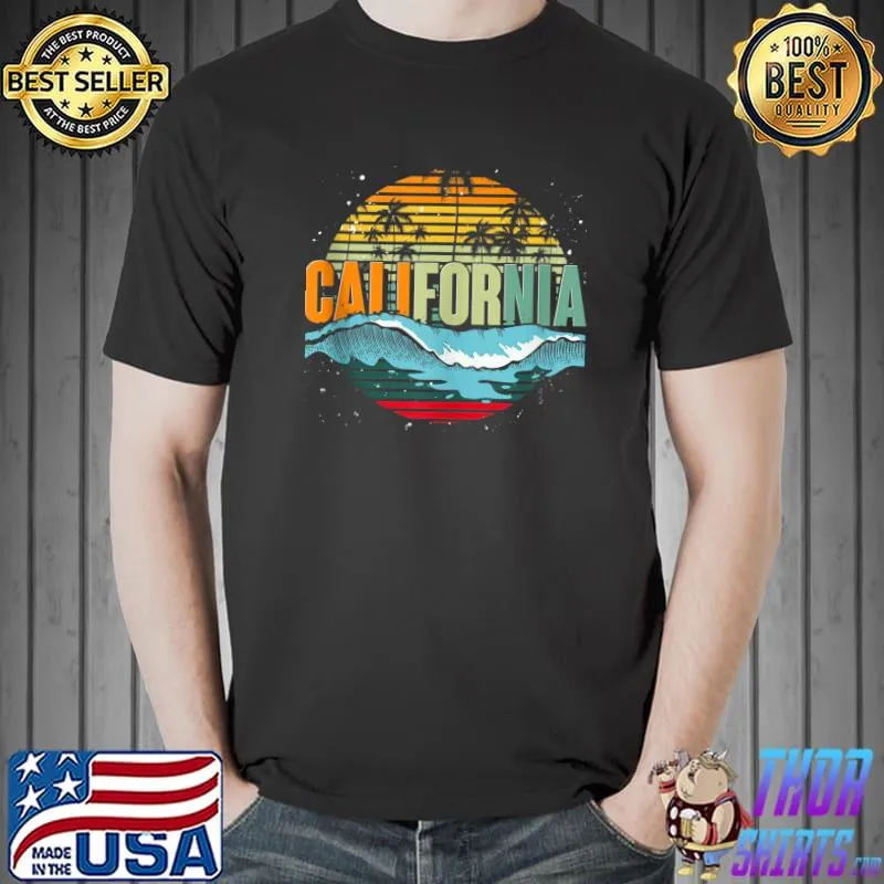 Californian Summer Cali Summer Vibes Retro California T-Shirt