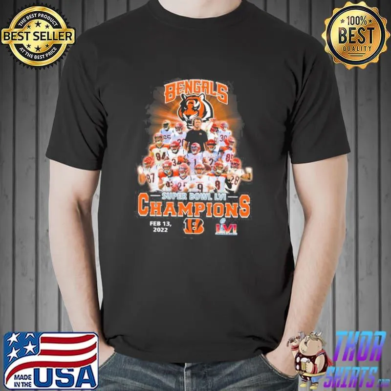 Cincinnati Bengals super bowl lvi champions feb 13 2022 Unisex