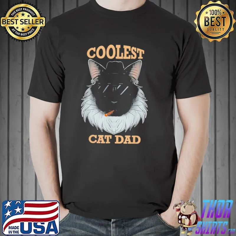 Coolest Cat Dad I Maine Coon Cat Dad I Maine Coon Cat T-Shirt Unisex