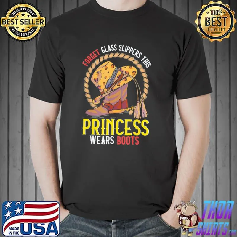 Country Music Princess Cowgirl Boots Rodeo Princess Cowgirl T-Shirt