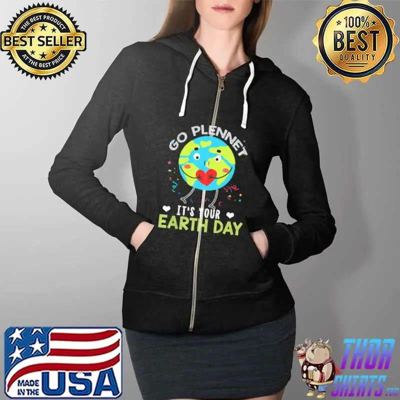 Cute Earth Day Shirt Earth Day Planet 2022 Anniversary Day T-Shirt Full Zip Hooded