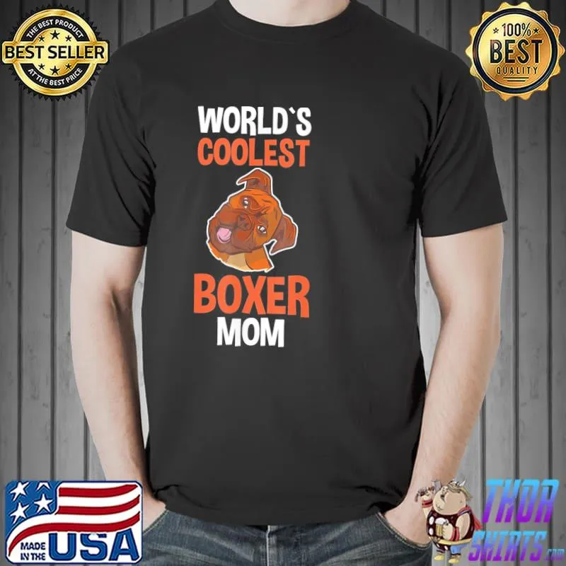 Dog Mother German Boxer Mom T-Shirt Unisex