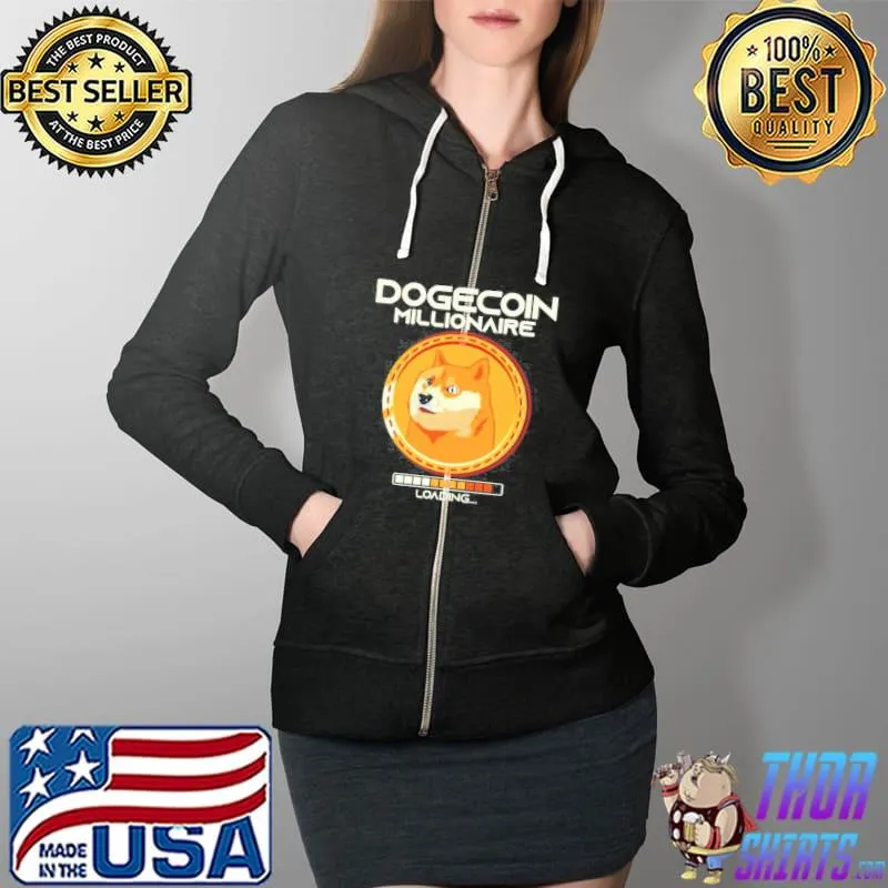 Dogecoin millionaire loading Full Zip Hooded