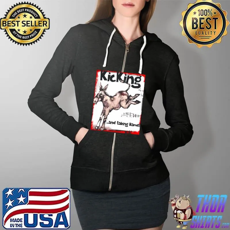 Donkey kicking and taking names xoxo Full Zip Hooded