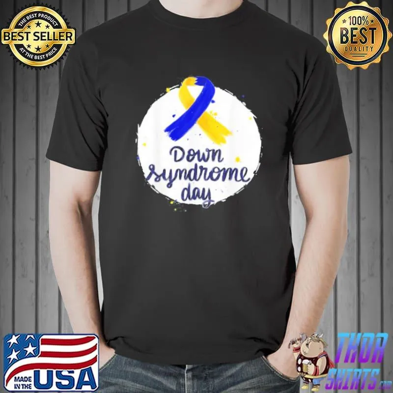 Down Syndrom Awareness World Down Syndrome Day T21 Heart T-Shirt Unisex