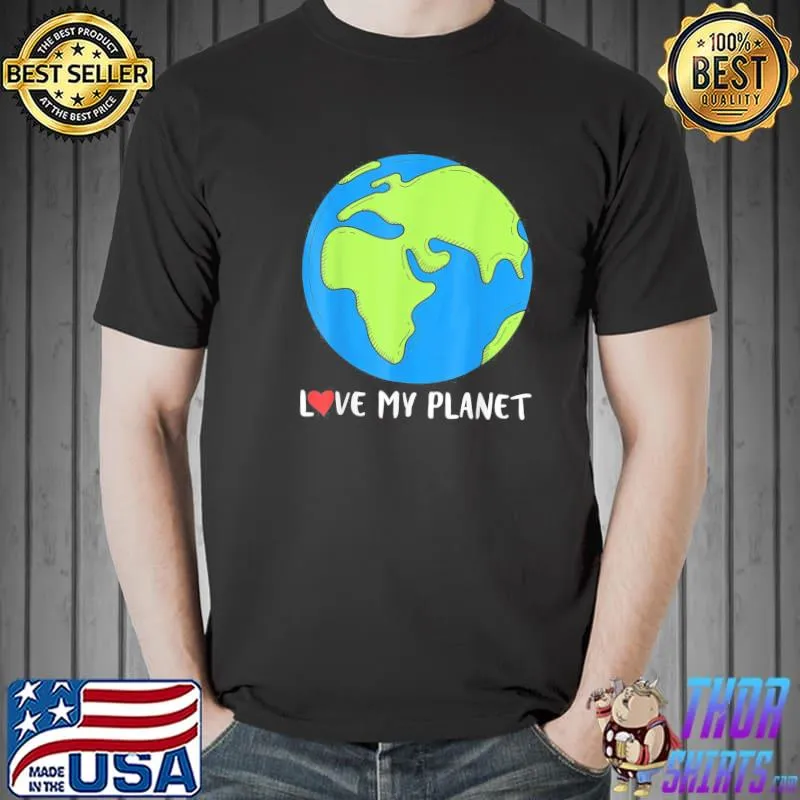 Earth Day Save The Planet Green Planet Love Recycle T-Shirt Unisex