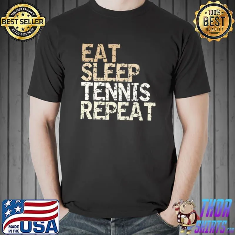 Eat Sleep Tennis Repeat tennis coach tennis player Premium T-Shirt