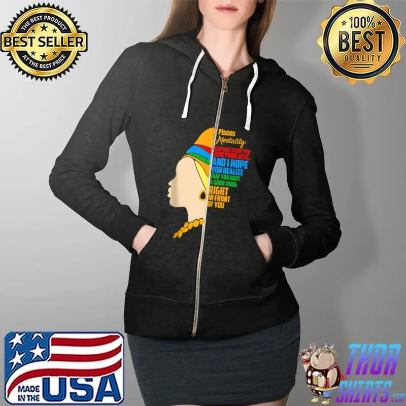 Funny Pisces Facts Saying Astrology Horoscope Birthday T- Full Zip Hooded