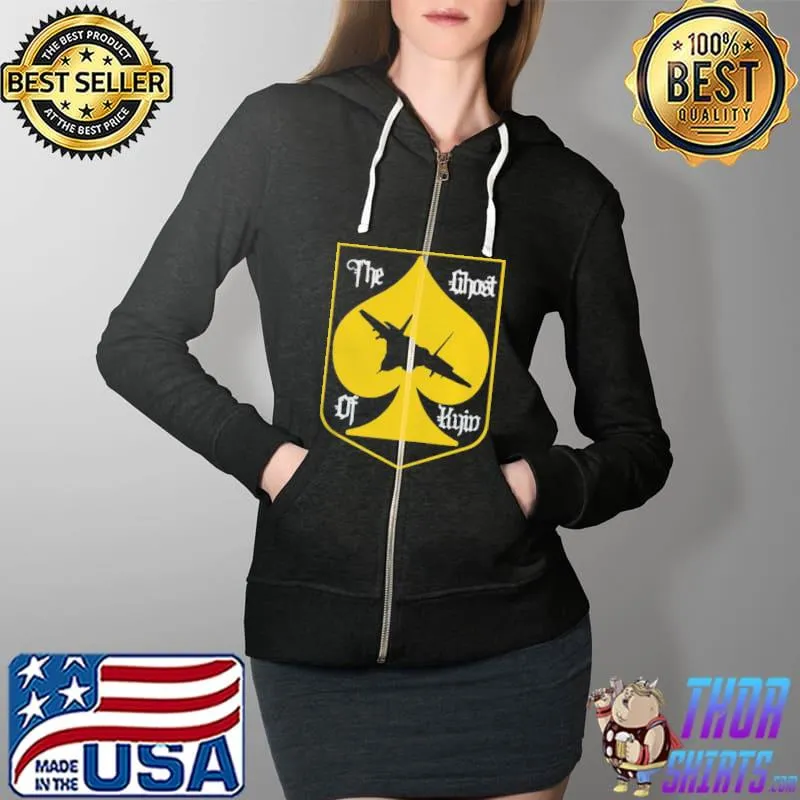 Ghost of kyiv Ukraine symbol Full Zip Hooded