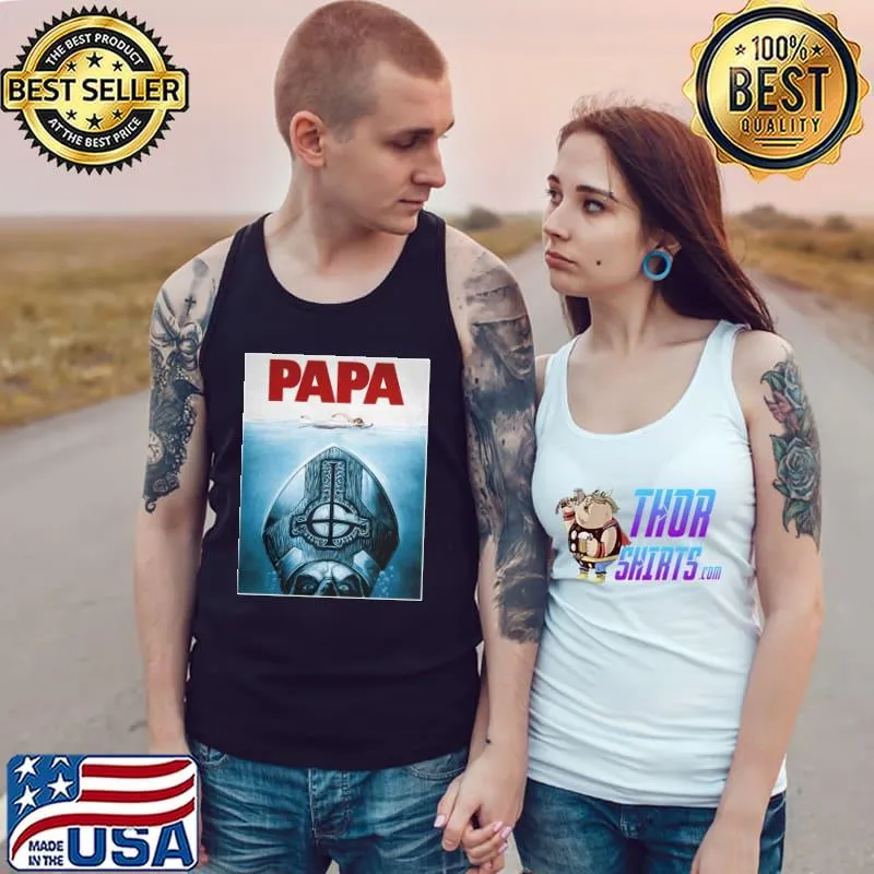 Ghost Papa Jaws Shirt Tank Top