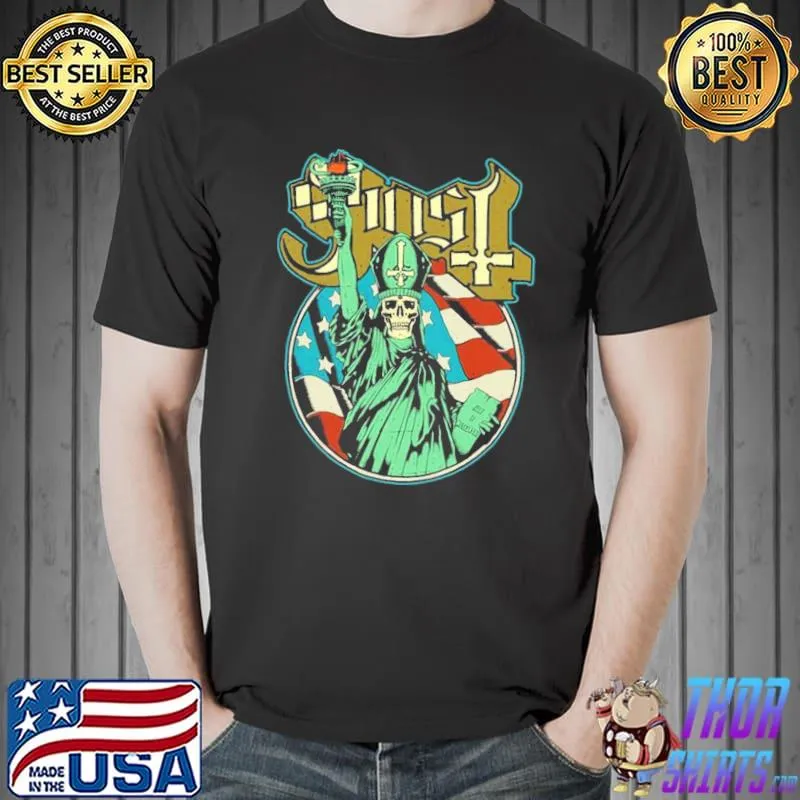 Ghost Statue Of Liberty Shirt Unisex