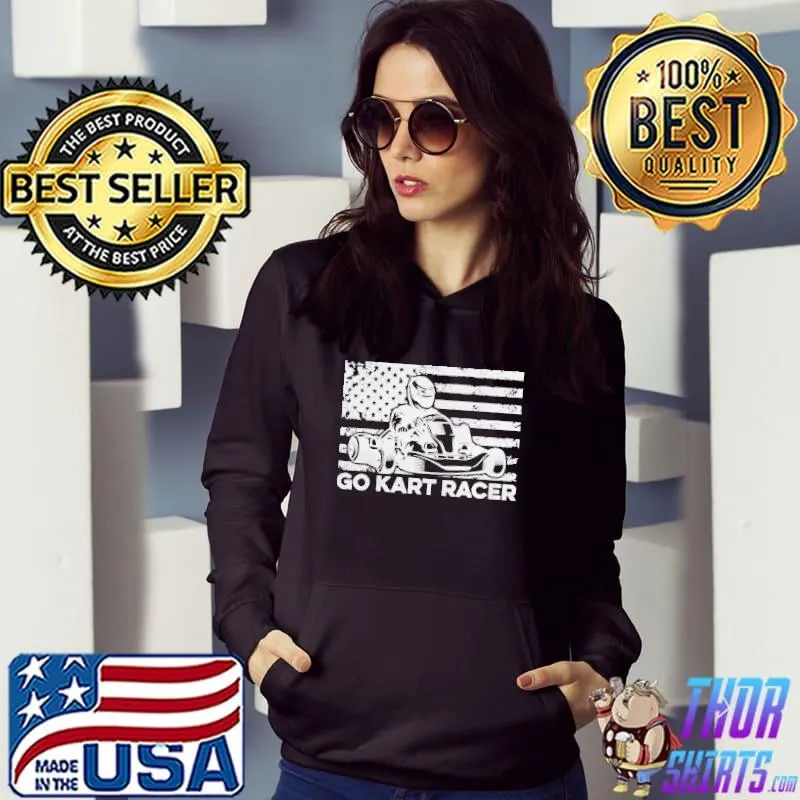 Go kart racing race karting go cart racer shirt