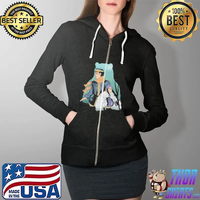 Golden kamuy art anime bear Full Zip Hooded