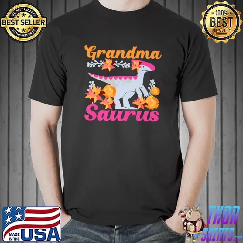 Grandma Saurus Dinosaur For Grandmother Premium T-Shirt