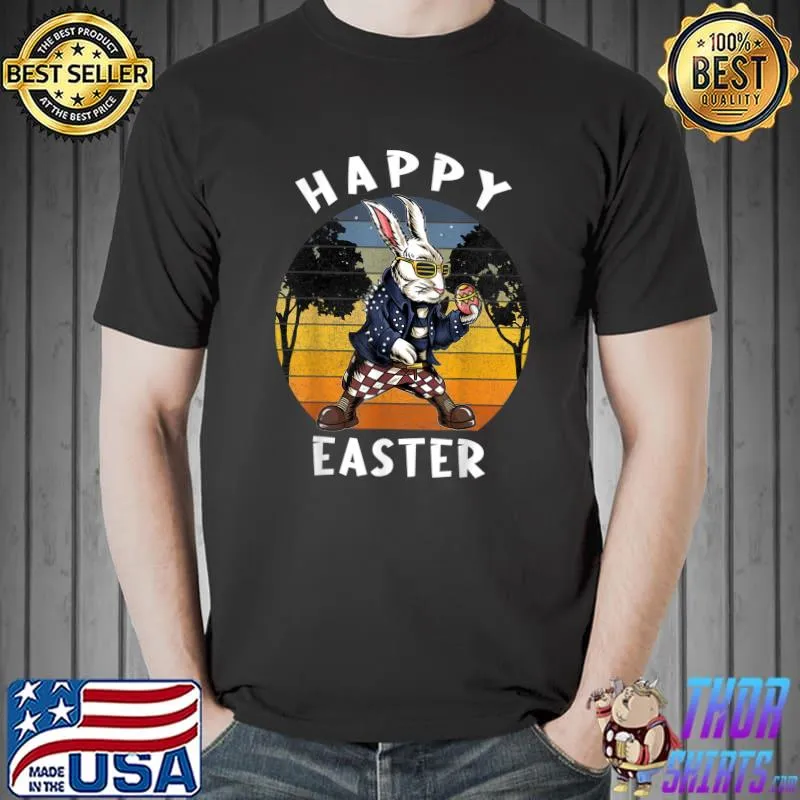 Happy Easter Bunny Retro Rabbit, Vintage Easter 2022 T-Shirt Unisex