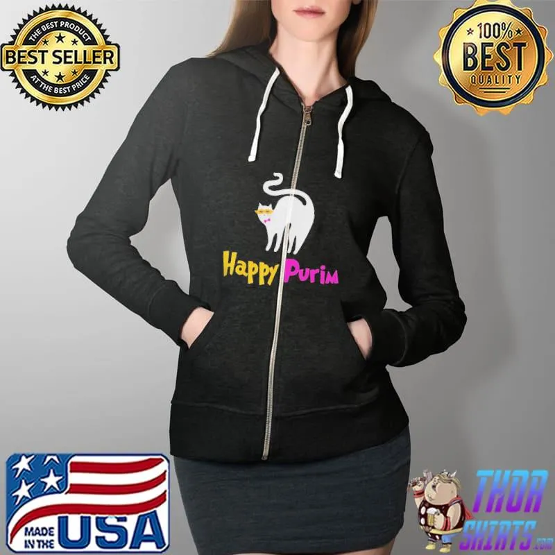 Happy purim cool jewish day quote happy purim Full Zip Hooded