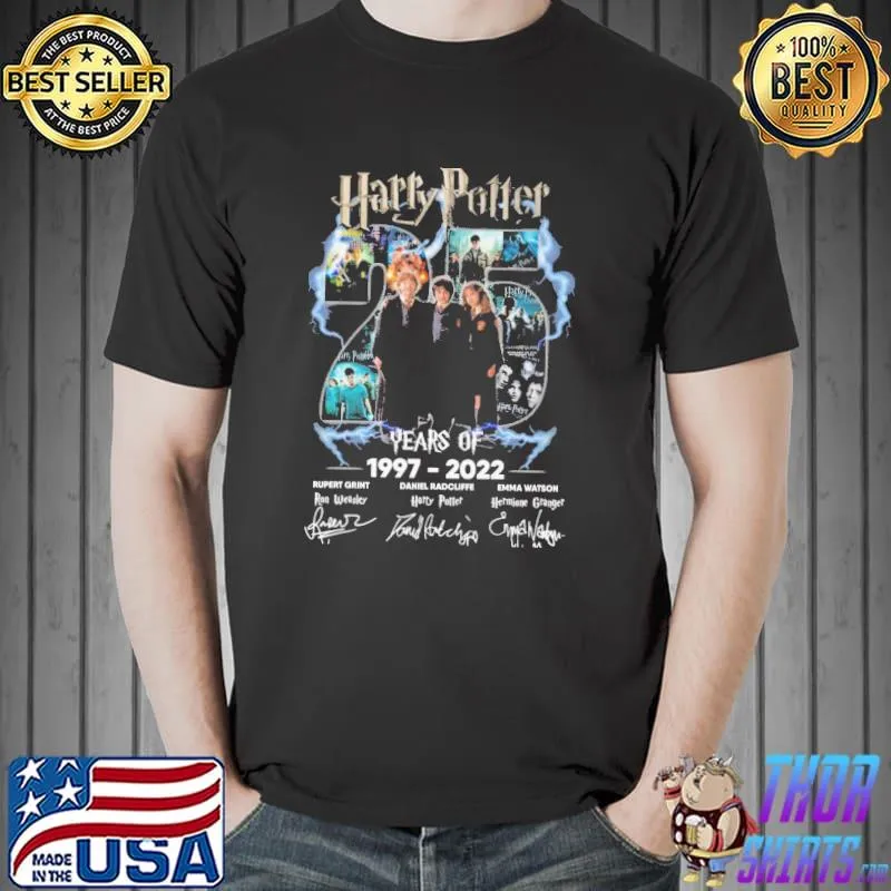Harry Potter 25 Years Of 1997 2022 Shirt Unisex