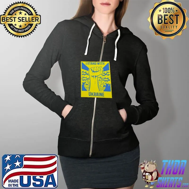 I stand with Ukraine antI putin support Ukraine Full Zip Hooded