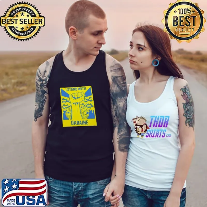 I stand with Ukraine antI putin support Ukraine Tank Top