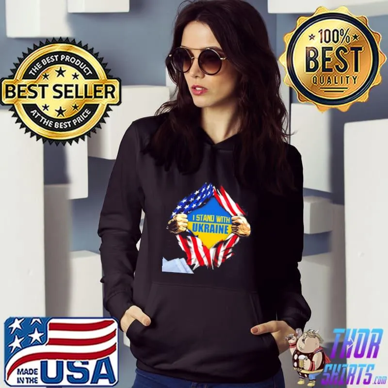 I Stand With Ukraine Pray For Ukraine Shirt Hoodie