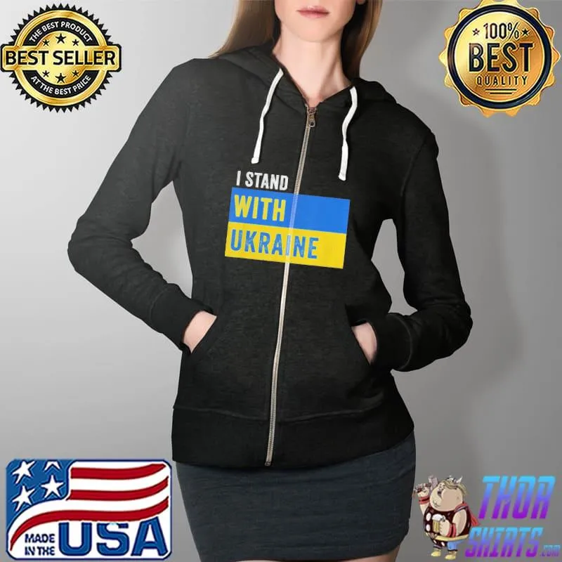 I stand with Ukraine stop putin stop war support Ukraine Full Zip Hooded
