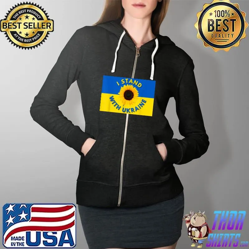 I stand with Ukraine the sunflower ukraine's national flower Full Zip Hooded