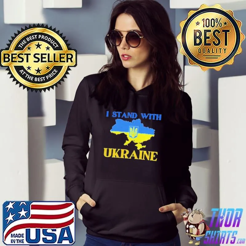 I stand with Ukraine top war in Ukraine ukrainian flag shirt