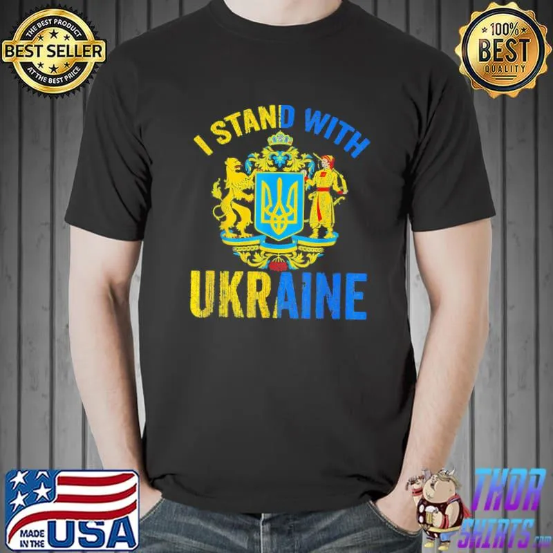 I Stand With Ukraine Ukrainian Lover support 2022 T-Shirt