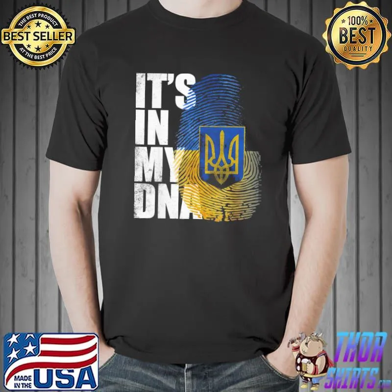 Its In My DNA Ukrainian Support Ukraine I Stand With Ukraina T-Shirt