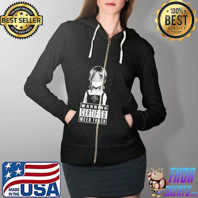 Kaguyasama weeb alert Full Zip Hooded