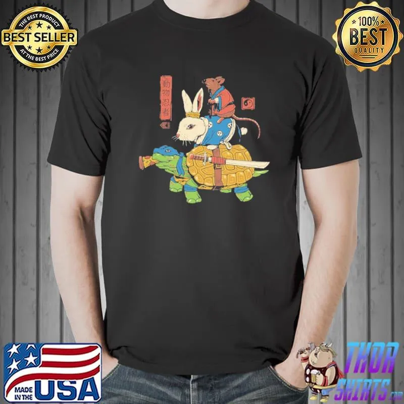 Kame, Usagi and Ratto Ninjas Shirt Unisex