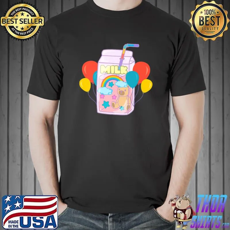 Kidcore Aesthetic Kawaii Milk Carton Alt Indie 80s 90s Retro Premium T-Shirt Unisex