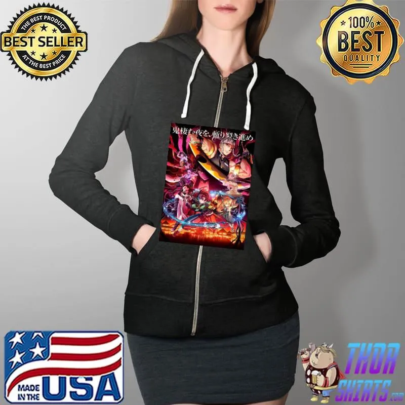 Kimetsu no yaiba yuukakuhen Full Zip Hooded