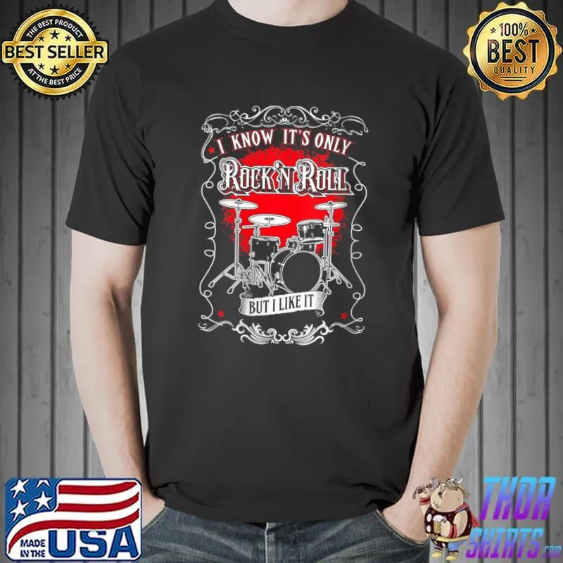 Know It's Rock And Roll But I Like It - Retro Microphone T-Shirt