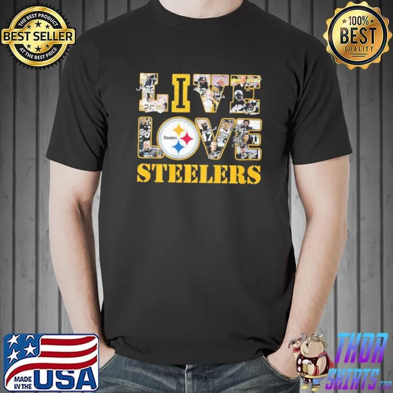 Love love Steelers signatures Unisex