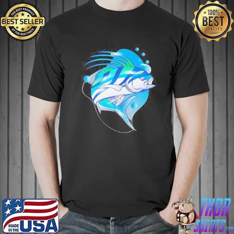 Lucky fishing roosterfish shirt