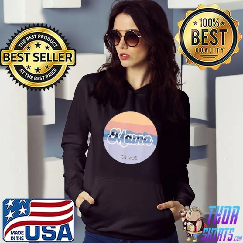 Mama Circa 2011 Established Vintage Sunset Mother’s Day T-Shirt