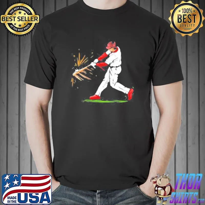 Man player baseball shirt