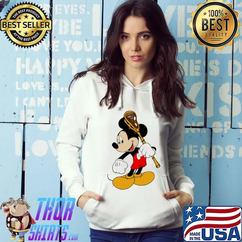 Mickey Mouse Lacrosse Shirt Hoodie