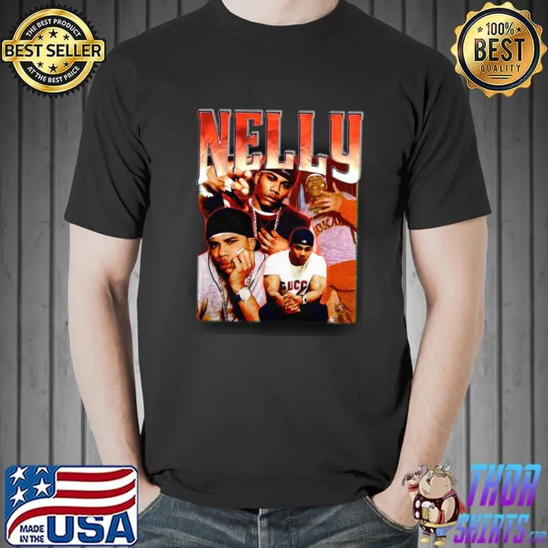 Nelly vintage 90s bootleg rap style retro Unisex