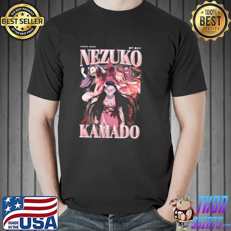 Nezuko kamado vintage 90s anime graphic bootleg demon slayer Unisex