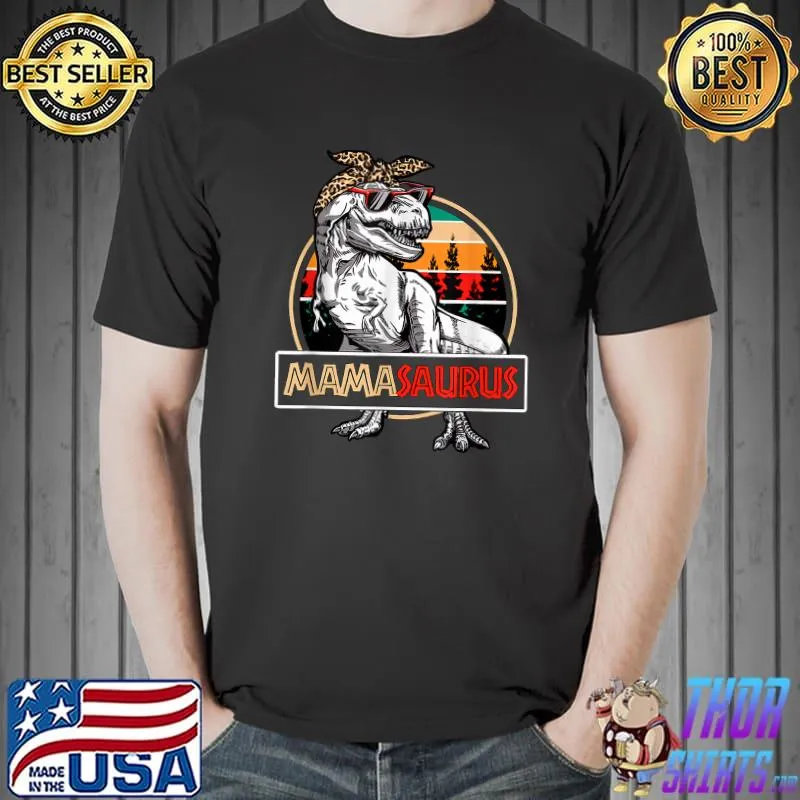 Nice Mama Saurus Shirt, Dinosaur Mom Shirt, Mothers Day T-Shirt Unisex