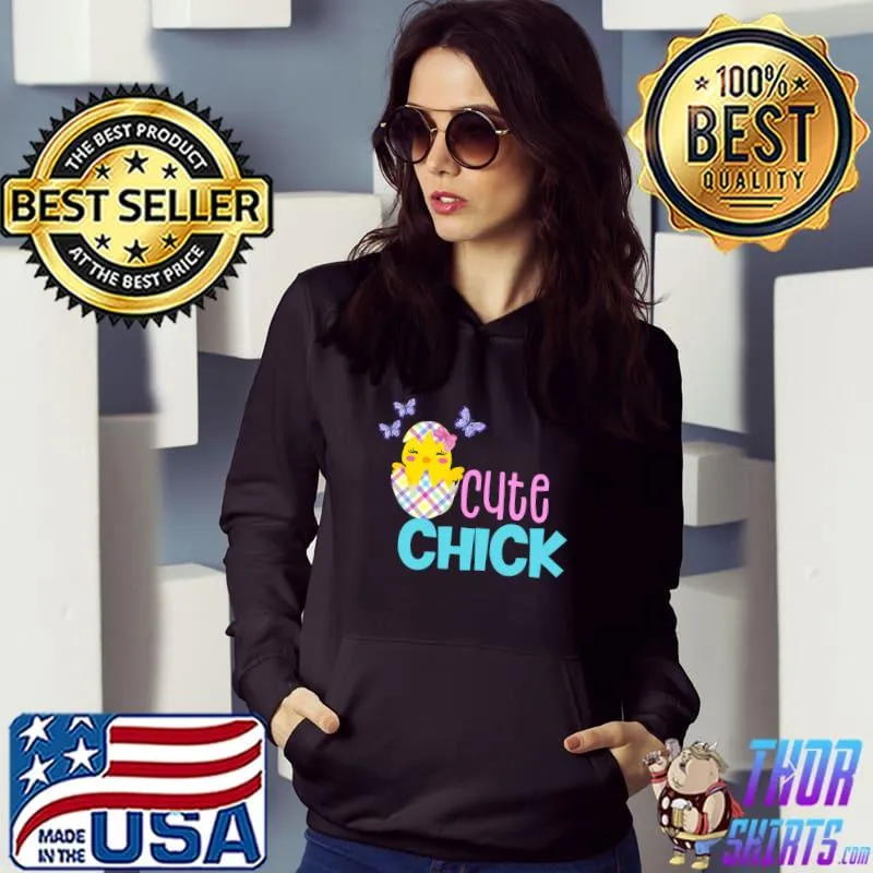 Original Funny Easter Shirts Spring Chickadee Egg Girls Toddler Women T- Hoodie